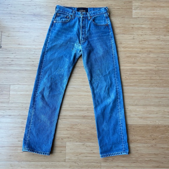 ICONS Objects of Devotion x LEVI'S Vintage 501 Jeans Size 28 Distressed Patches - Picture 13 of 13